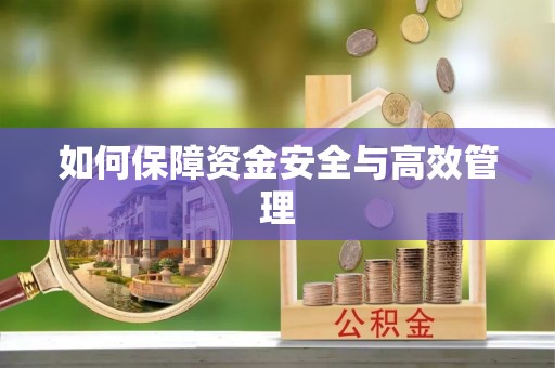 姚安如何保障资金安全与高效管理