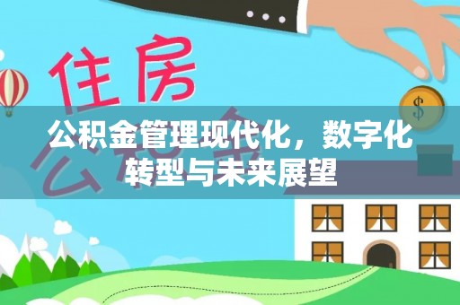 姚安公积金管理现代化，数字化转型与未来展望