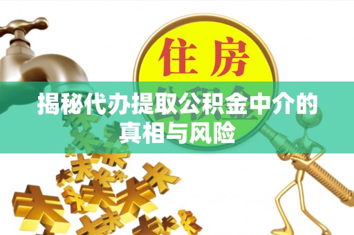 姚安揭秘代办提取公积金中介的真相与风险