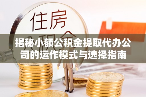 姚安揭秘小额公积金提取代办公司的运作模式与选择指南