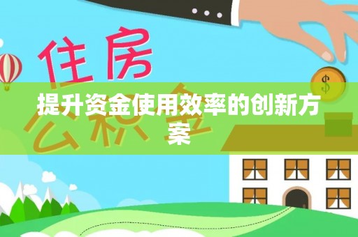 姚安提升资金使用效率的创新方案