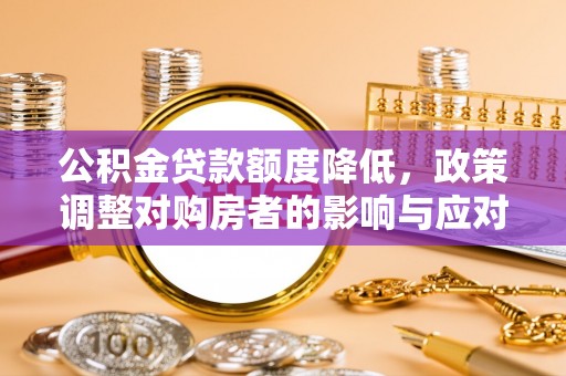 姚安公积金贷款额度降低，政策调整对购房者的影响与应对策略