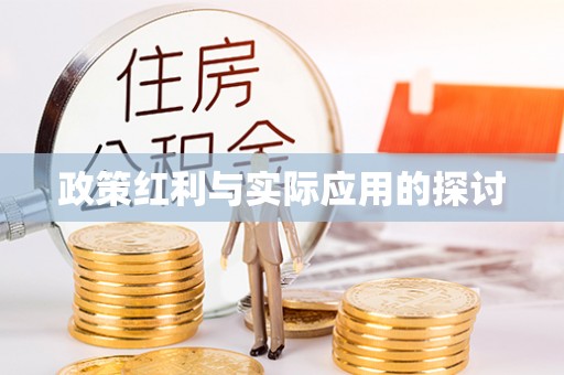 姚安政策红利与实际应用的探讨