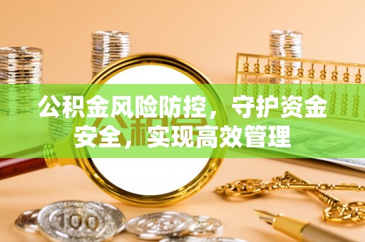 姚安公积金风险防控，守护资金安全，实现高效管理